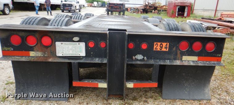 image for item DK5684 1980 Fruehauf  lowboy equipment trailer
