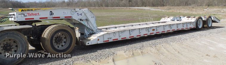 image for item DL0928 2000 Talbert TDW35SAHRG1T1 lowboy equipment trailer