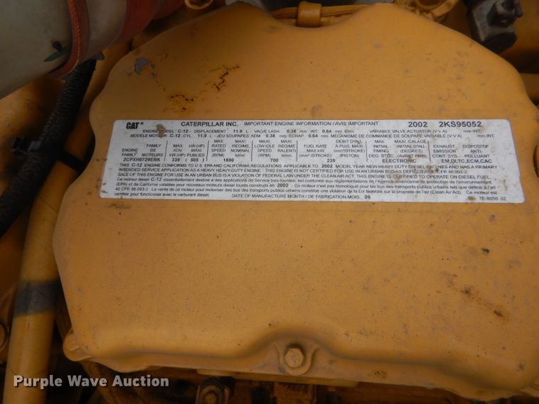 image for item DL8880 2001 Peterbilt 379  dump truck