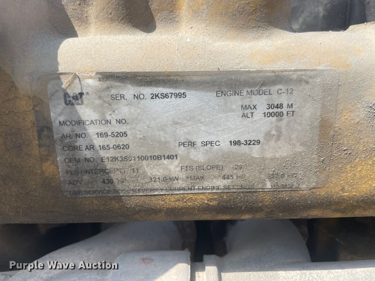 image for item IC9267 Caterpillar C12  12.0L six cylinder diesel engine
