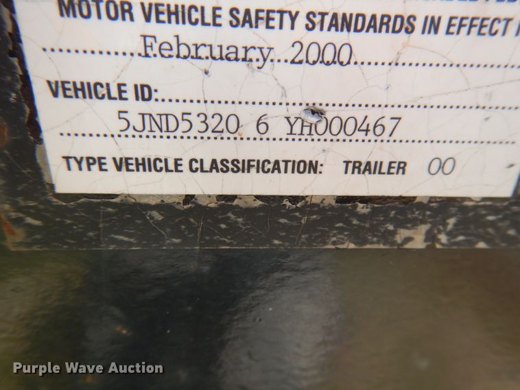 image for item IT9481 2000 Jet  drop deck equipment trailer