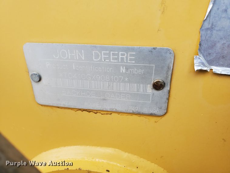 image for item DI4803 2002 John Deere 410G  backhoe