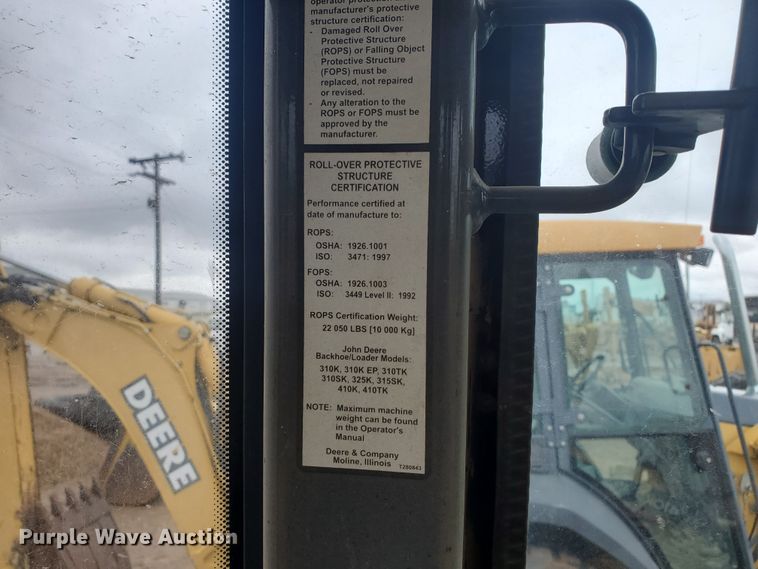 image for item DI4804 2012 John Deere 410K  backhoe