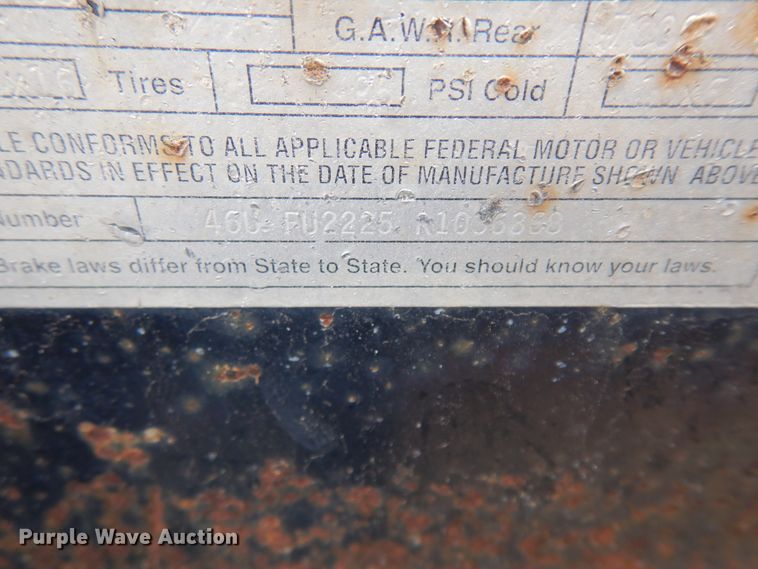 image for item DI5605 1994 Diamond  utility trailer