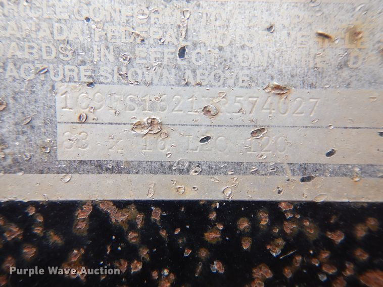 image for item DI5607 1999 Diamond T  utility trailer