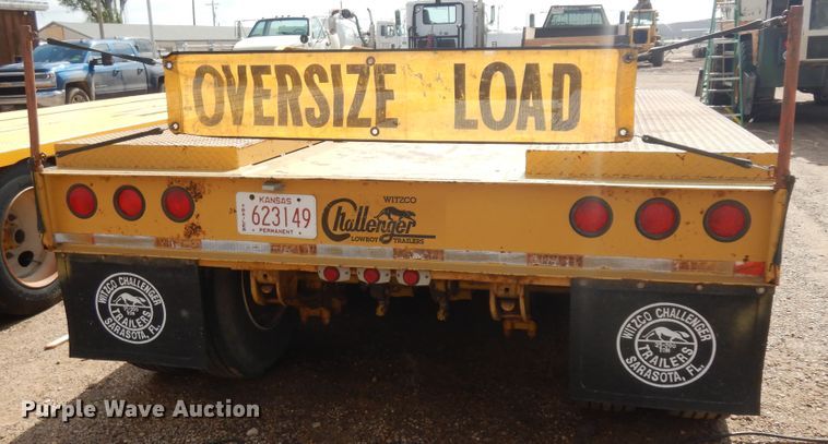 image for item DI5608 2003 Witzco Challenger RG-50  lowboy equipment trailer
