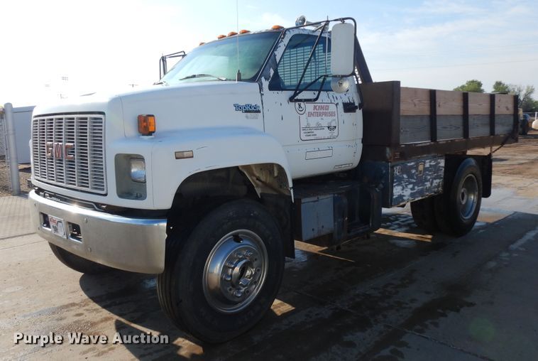 image for item GR9439 1990 GMC TopKick C6000  dump flatbed truck