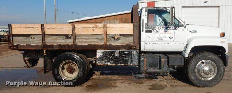 image for item GR9439 1990 GMC TopKick C6000  dump flatbed truck