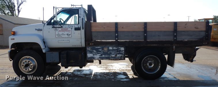 image for item GR9439 1990 GMC TopKick C6000  dump flatbed truck