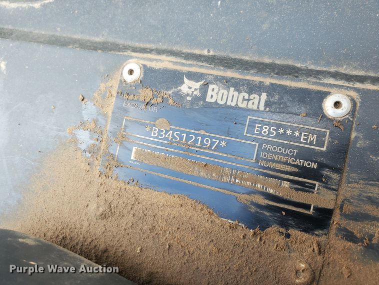 image for item HS9035 2015 Bobcat E85  mini excavator