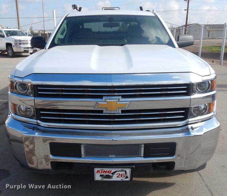 image for item ID9822 2017 Chevrolet Silverado 2500HD  Crew Cab utility bed pickup truck