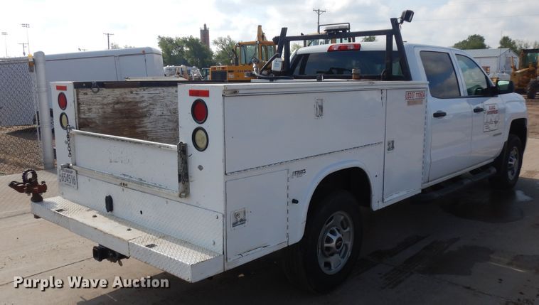 image for item ID9822 2017 Chevrolet Silverado 2500HD  Crew Cab utility bed pickup truck