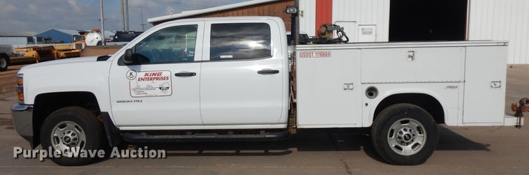 image for item ID9822 2017 Chevrolet Silverado 2500HD  Crew Cab utility bed pickup truck