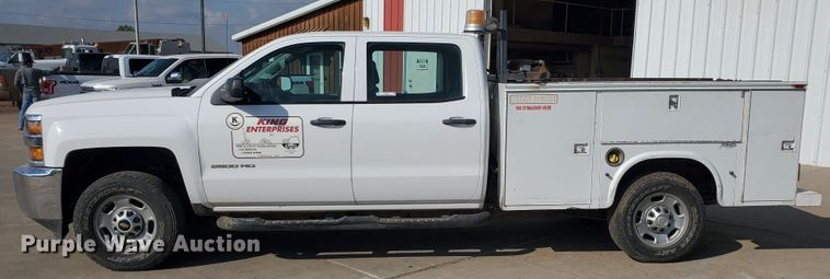 image for item ID9823 2015 Chevrolet Silverado 2500HD  Crew Cab utility bed pickup truck