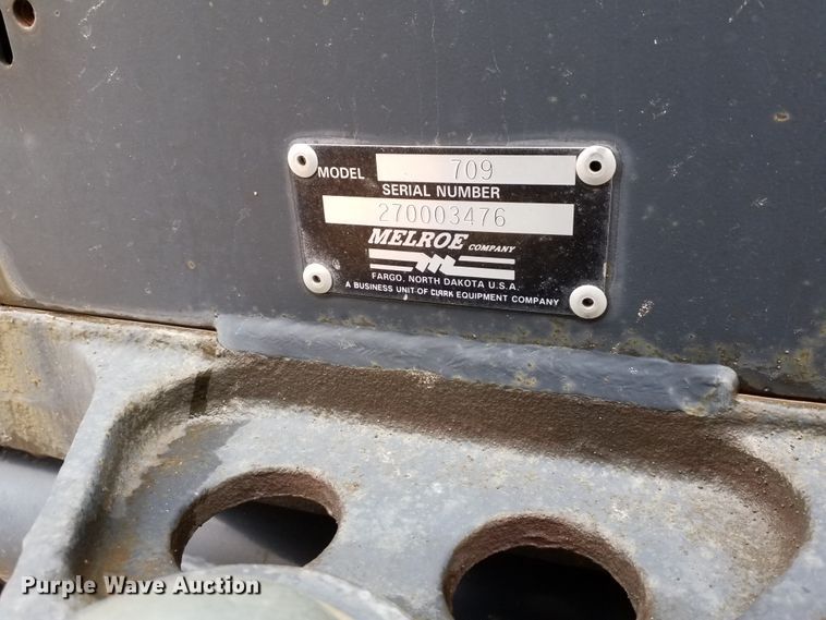 image for item ID9834 Bobcat 709 skid steer backhoe