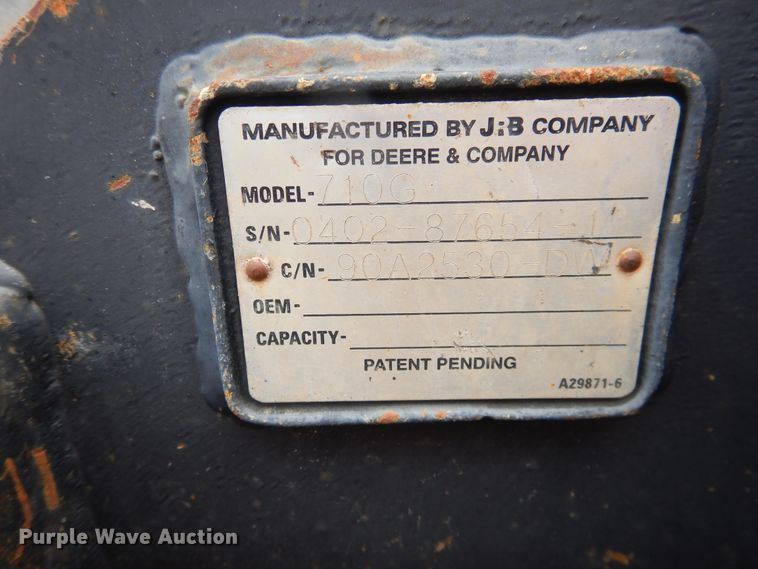 image for item DL0281 2003 John Deere 710G  backhoe