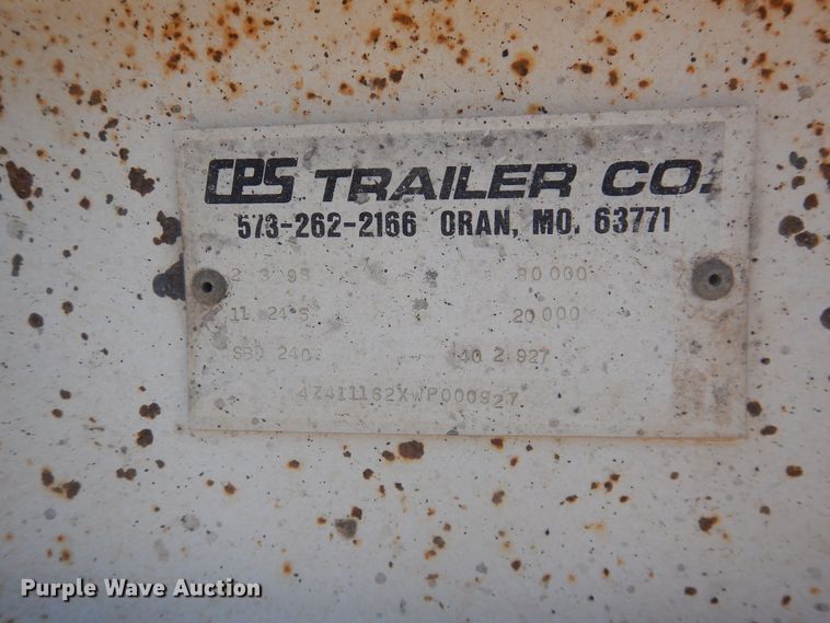 image for item DL0326 1998 CPS  bottom dump trailer