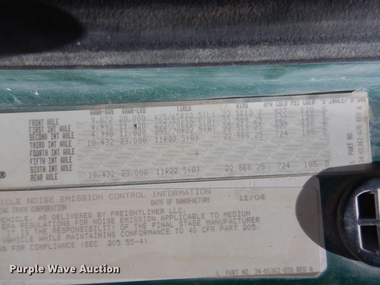 image for item DL0328 2005 Sterling LT9  ready mix truck