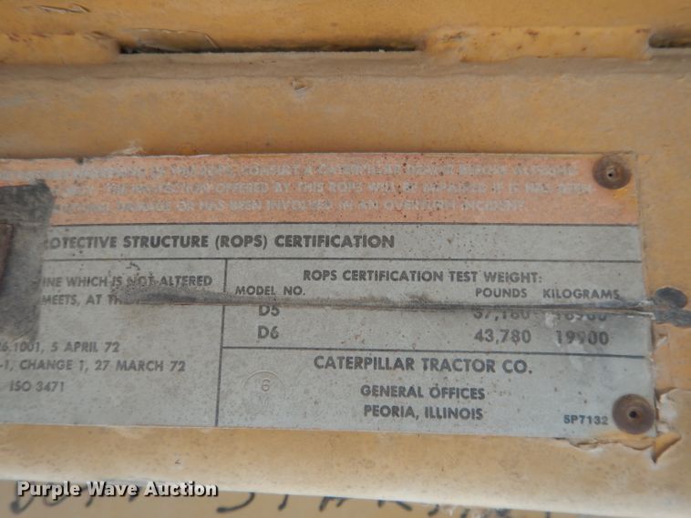 image for item FI9100 Caterpillar D6D  dozer