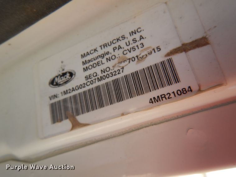 image for item GC9931 2007 Mack CV513  ready mix truck