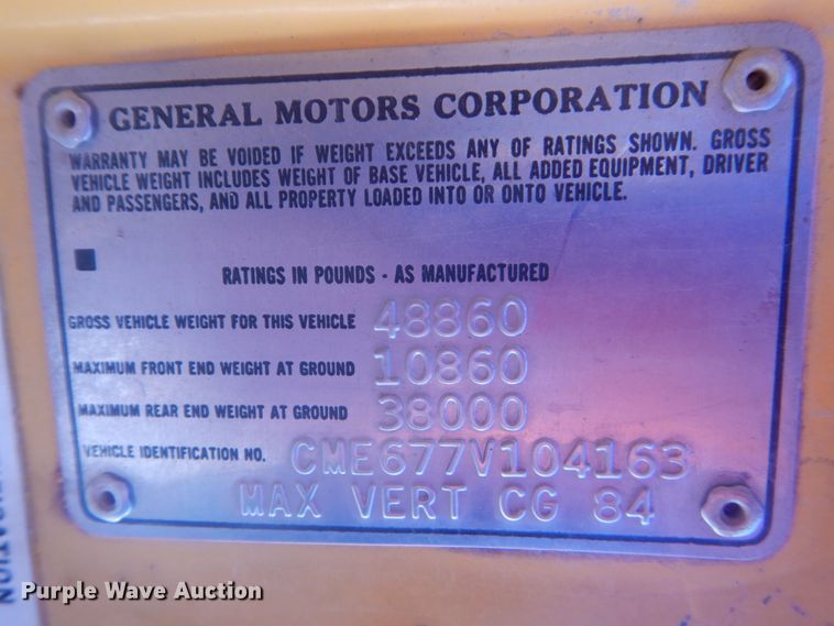 image for item HI9823 1977 Chevrolet C65  dump truck