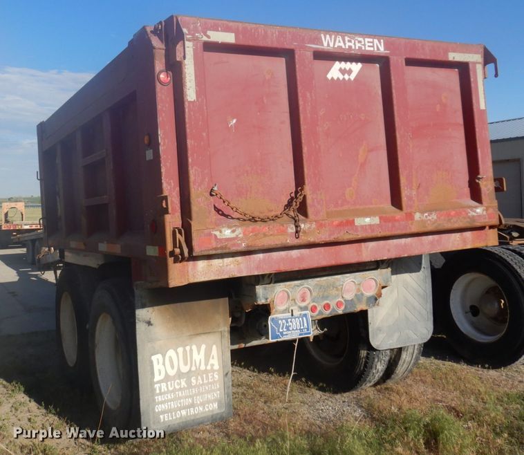 image for item KA9008 2004 Warren PDT-12  end dump trailer