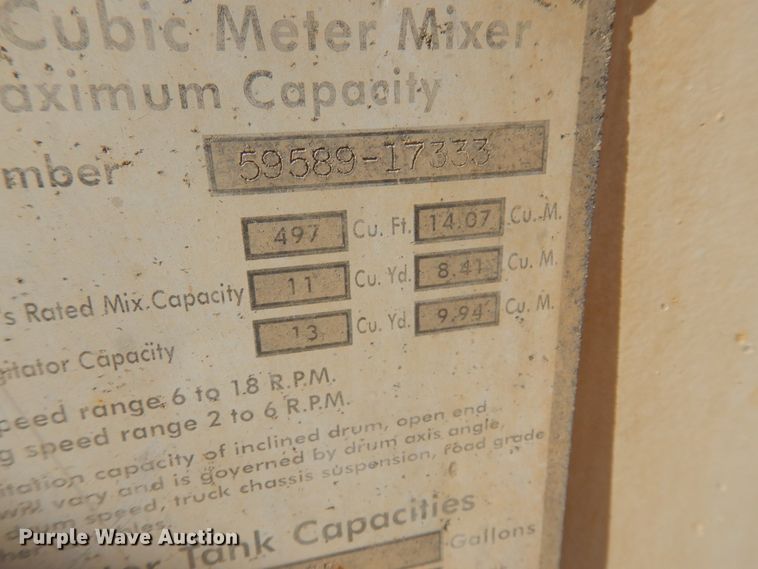 image for item KA9021 2001 Kenworth W900B  ready mix truck