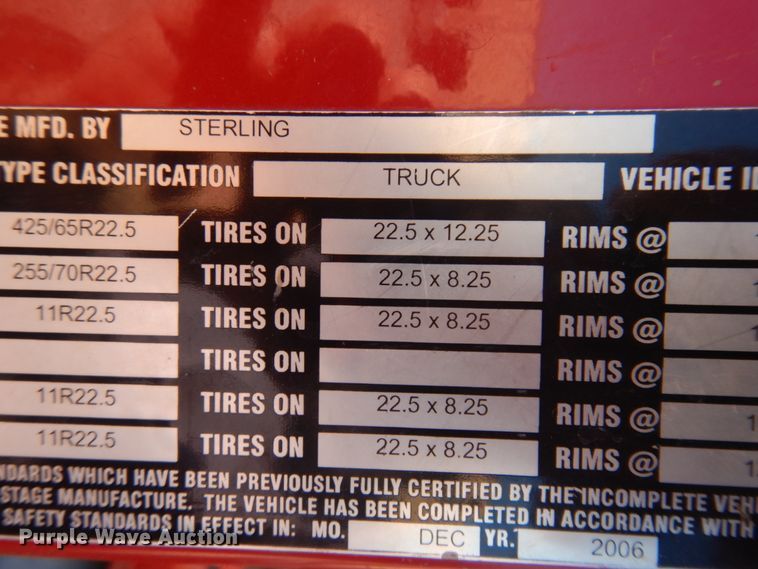 image for item KA9023 2006 Sterling L-Line  ready mix truck