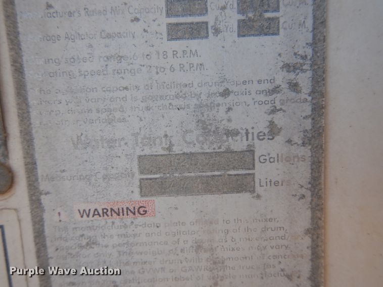 image for item KA9024 2003 Kenworth W900B  ready mix truck