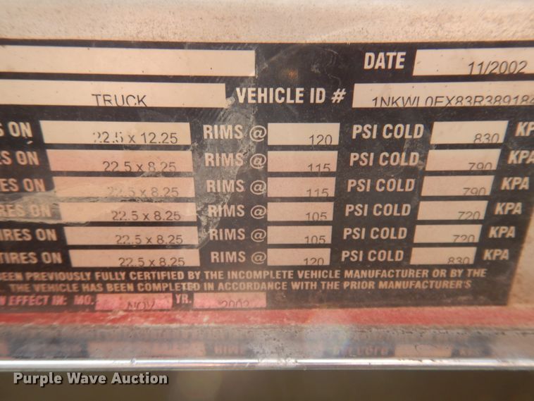 image for item KA9024 2003 Kenworth W900B  ready mix truck