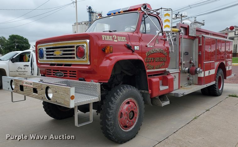 image for item DI5153 1985 Chevrolet C70  pumper fire truck