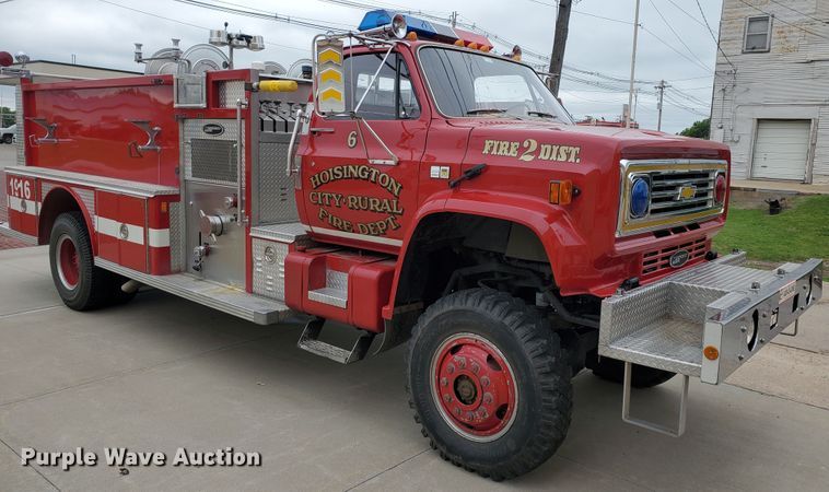image for item DI5153 1985 Chevrolet C70  pumper fire truck