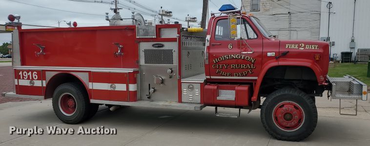 image for item DI5153 1985 Chevrolet C70  pumper fire truck