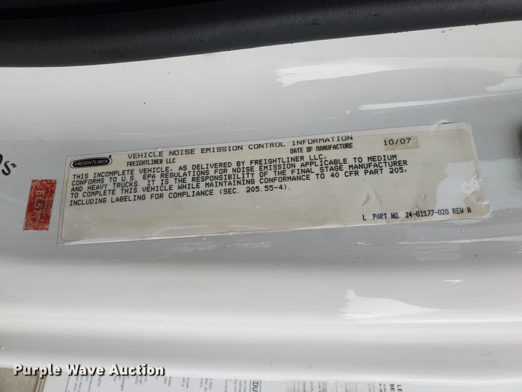 image for item DI5162 2008 Freightliner M2 106  box truck