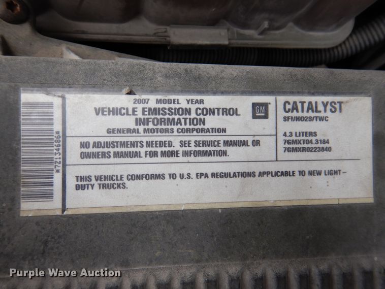 image for item DL5736 2007 Chevrolet 1500  pickup truck