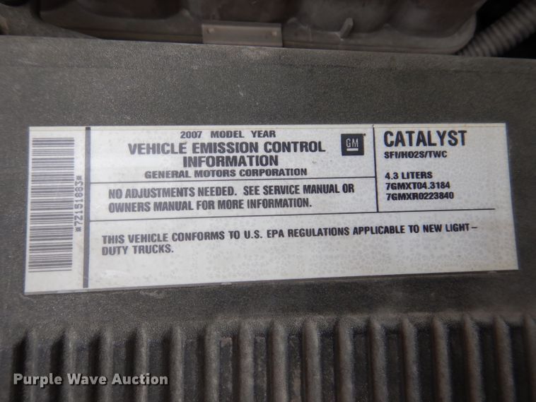 image for item DL5737 2007 GMC Sierra 1500  pickup truck