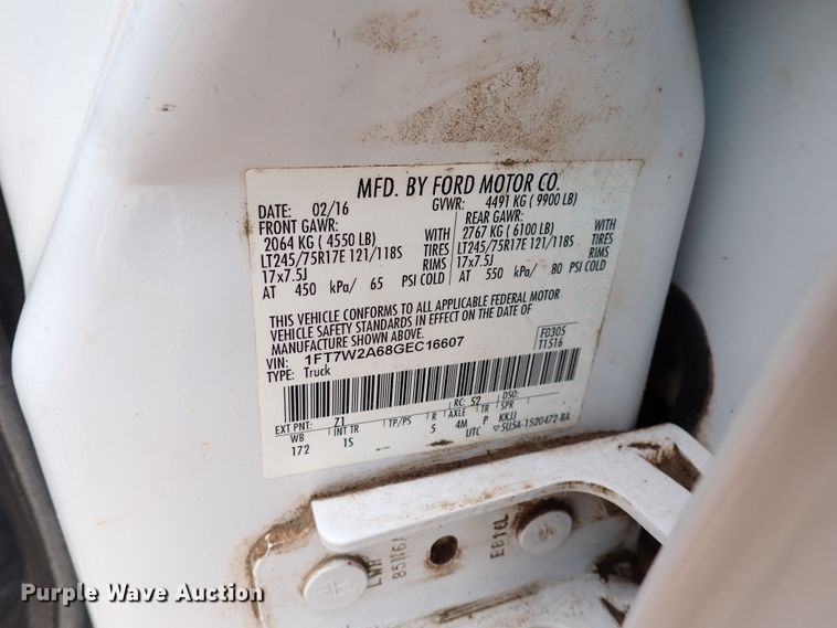 image for item DL7563 2016 Ford F250 Super Duty  Crew Cab pickup truck