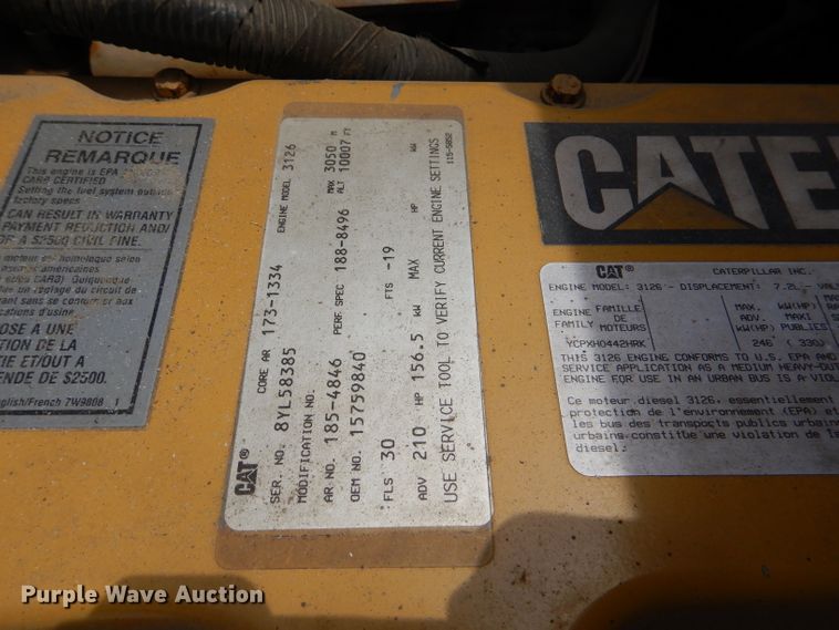 image for item DL8063 2000 Chevrolet C6500  truck cab and chassis