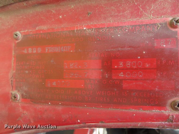 image for item DN5897 1965 International 1800  grain truck