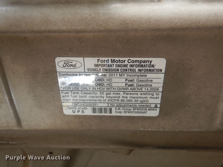 image for item DY9686 2011 Ford E450 Super Duty  box truck