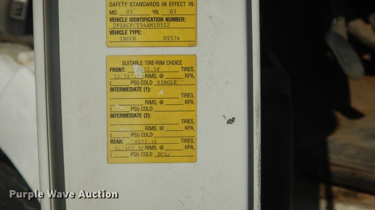 image for item ES9652 2004 Sterling Acterra  box truck