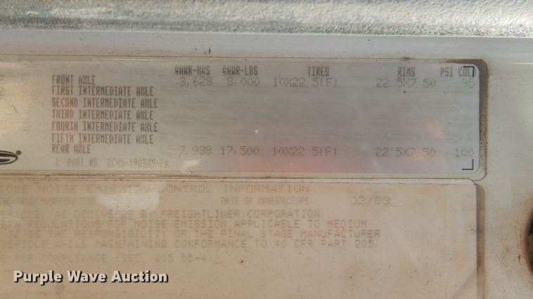 image for item ES9652 2004 Sterling Acterra  box truck