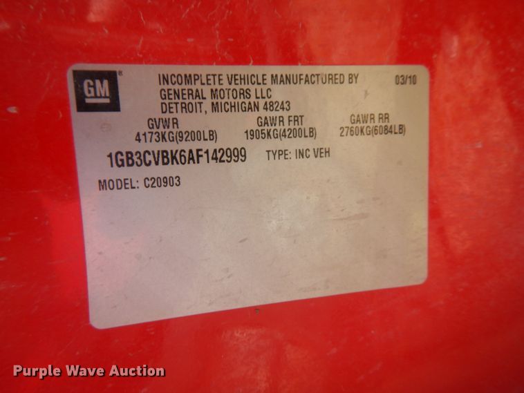 image for item FI9045 2010 Chevrolet Silverado 2500HD  utility bed pickup truck