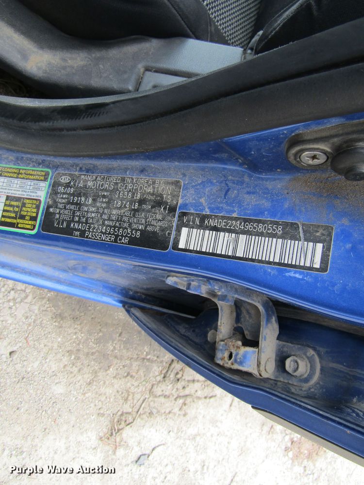 image for item GC9875 2009 Kia Rio