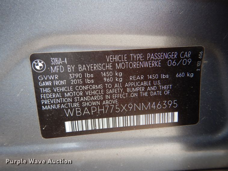 image for item HC9302 2009 BMW 328i