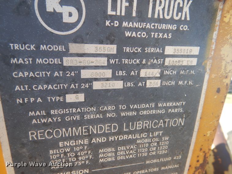 image for item HE9736 KD 355GM  forklift