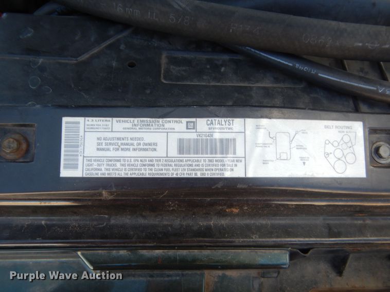 image for item HG9730 2003 Chevrolet S10  Crew Cab pickup truck