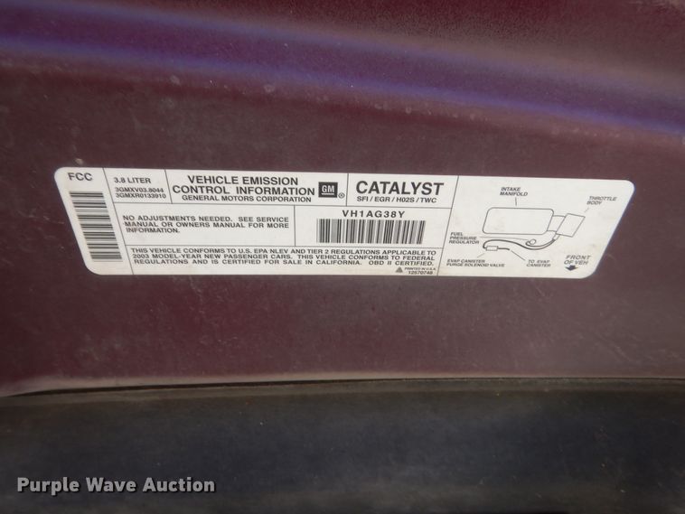 image for item HG9735 2003 Buick LeSabre