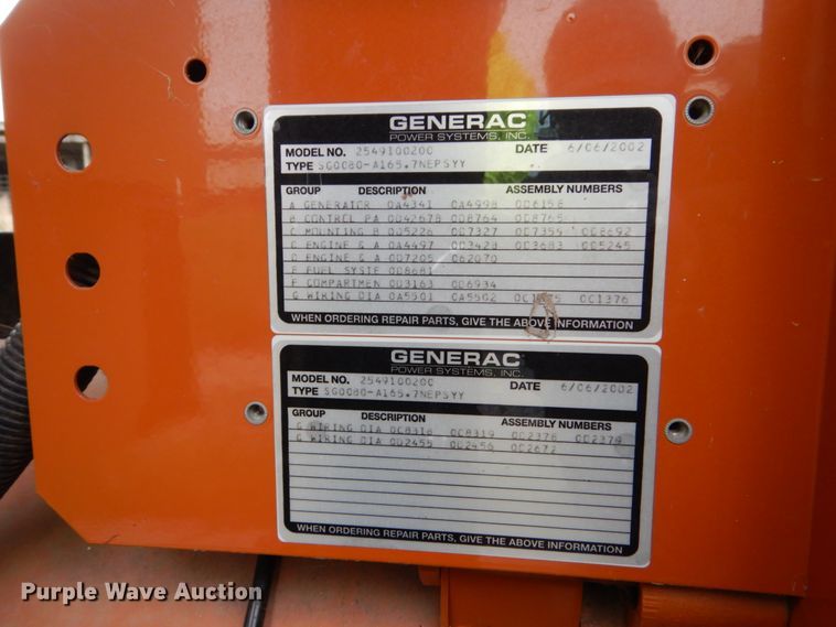 image for item HI9794 Generac  generator