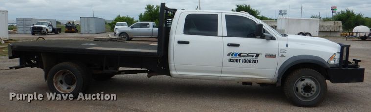 image for item HL9492 2012 Dodge Ram 5500  Crew Cab flatbed truck